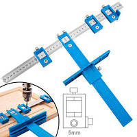 Мебельный кондуктор Шаблон для сверления отверстий под фурнитуру 5мм l