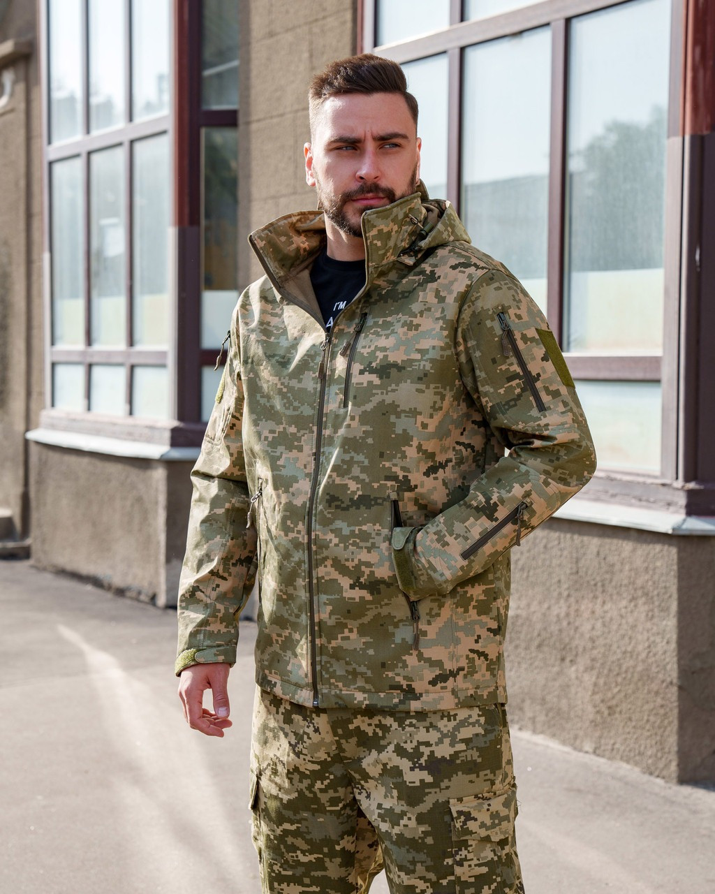 Куртка з флісом Vogel Softshell Піксель (7004) РОЗМІР M