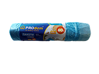 Пакет для сміття 60л х 10 шт із зав'язками тм"Prodom"