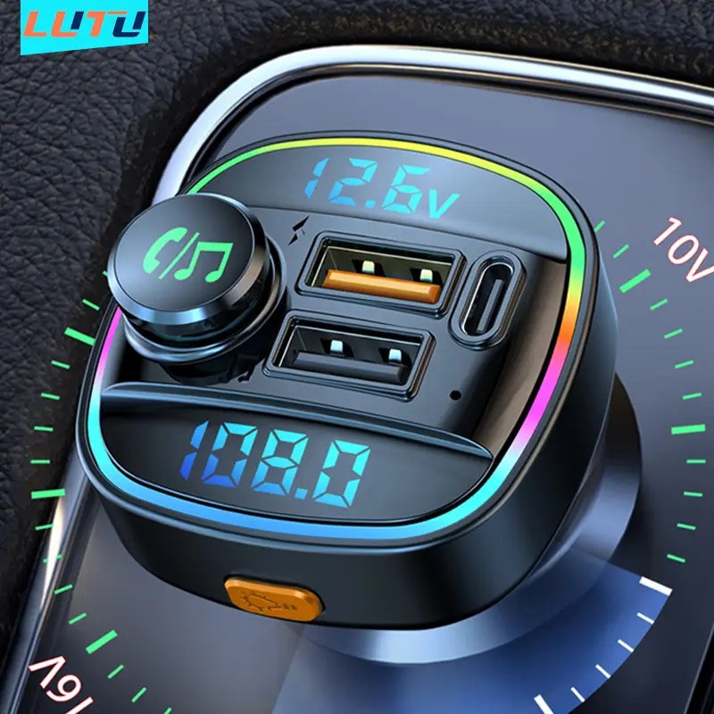 FM-трансмітер автомобільний із підтримкою Bluetooth 5,0 і USB-портом, 22,5 Вт, фото 1