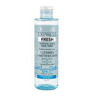 Нормализующий тоник для лица "Очищение + матирование" - Revuele Express Fresh Face Tonic, 250 мл.