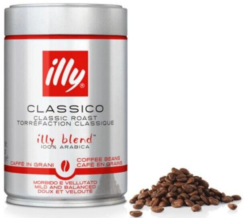 Оригінал! Кава в зернах illy Classico Espresso Medium 250г ж/б Італія (Іллі класіко середнього обжарювання)