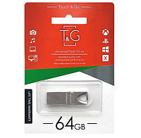 Флеш-накопитель T&G 117 64GB Metal series Silver