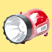 Фонарь аккумуляторный 1 LED 5W+15 SMD INTERTOOL LB-0101 Красный