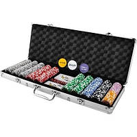 Покер набор Iso Trade, 500 фишек в чемодане (9538/23529)