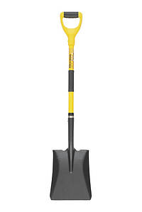 Лопата совкова MASTERTOOL з фиберглассовой ручкою 240х300х490 мм 1100 мм порошкове фарбування