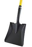 Лопата совкова MASTERTOOL 240х300х1100 мм порошкове фарбування з фібергласовою ручкою та держаком 14-6278, фото 3