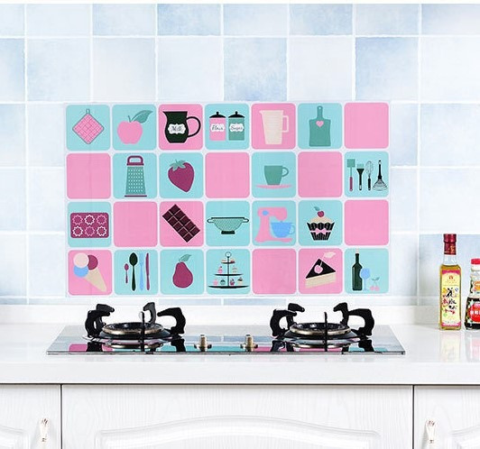 Наклейка над плитою декоративна. Food