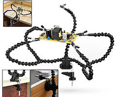 Тримач для пайки третя рука з гнучкими тримачами тримач