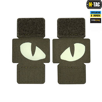 M-Tac нашивка Tiger Eyes Laser Cut (пара) Ranger Green