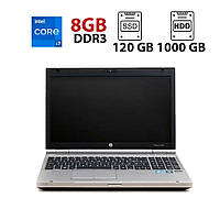 Ноутбук Б-клас HP EliteBook 8570p/ 15.6" 1366x768/ I7-2740QM/ 8GB RAM/ 120GB SSD+1000GB HDD/ HD 3000