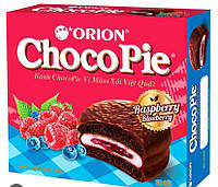 Чокопай ChocoPie Orion шоколадне печиво з малиною та лохиною 360г (Корея)