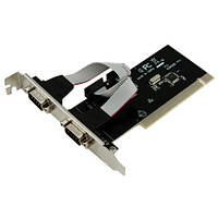 Контроллер PCI переходник на 2 RS232 DB9 COM-порта d