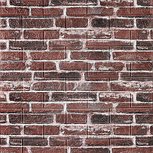 Декоративна 3D панель самоклейка 700х770х5мм Цегла червона Катеринославська (043) SW-00000031