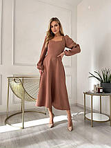 Плаття з костюмки міді розміри норма, фото 4