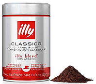 Оригинал! Кофе молотый illy Classico Espresso Medium 250г ж/б Италия (Илли классико средней обжарки)
