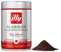 Оригинал! Кофе молотый illy Espresso Classico Medium 250г ж/б Италия (Илли классико средней обжарки)