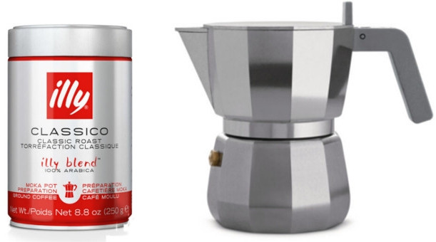 Illy Moka Pot Оригинал! Кофе молотый Illy MOKA (illy Classico Moka