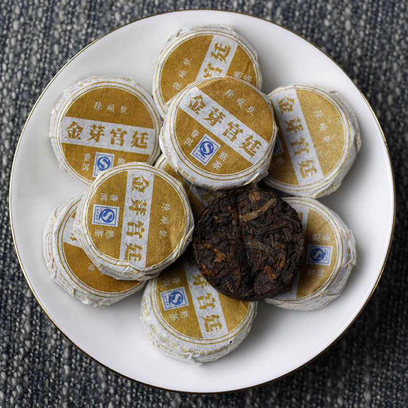 Чай Ju Pu Pu'er стиглий, чай пуер 7 г табл