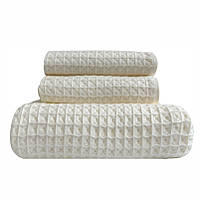 Набір вафельних рушників Lovely Svi 3 в 1: 70 на 140 см, 2 шт - 34на 72 см - Бежевий (110827)