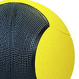 М'яч медичний медбол гумовий із піском 1 кг Zelart Medicine Ball FI-5121-1, фото 4