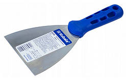 Шпатель 100мм Kubala 0500 для шпаклівки та штукатурки клею з нержавіючої сталі товщина 0,7 мм ручка з поліпропілену