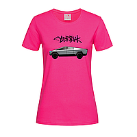 Розовая женская футболка Tesla cybertruk (15-12-3-рожевий)
