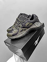 Мужские кроссовки Reebok Zig Kinetica 2 Black Khaki черно-зеленые