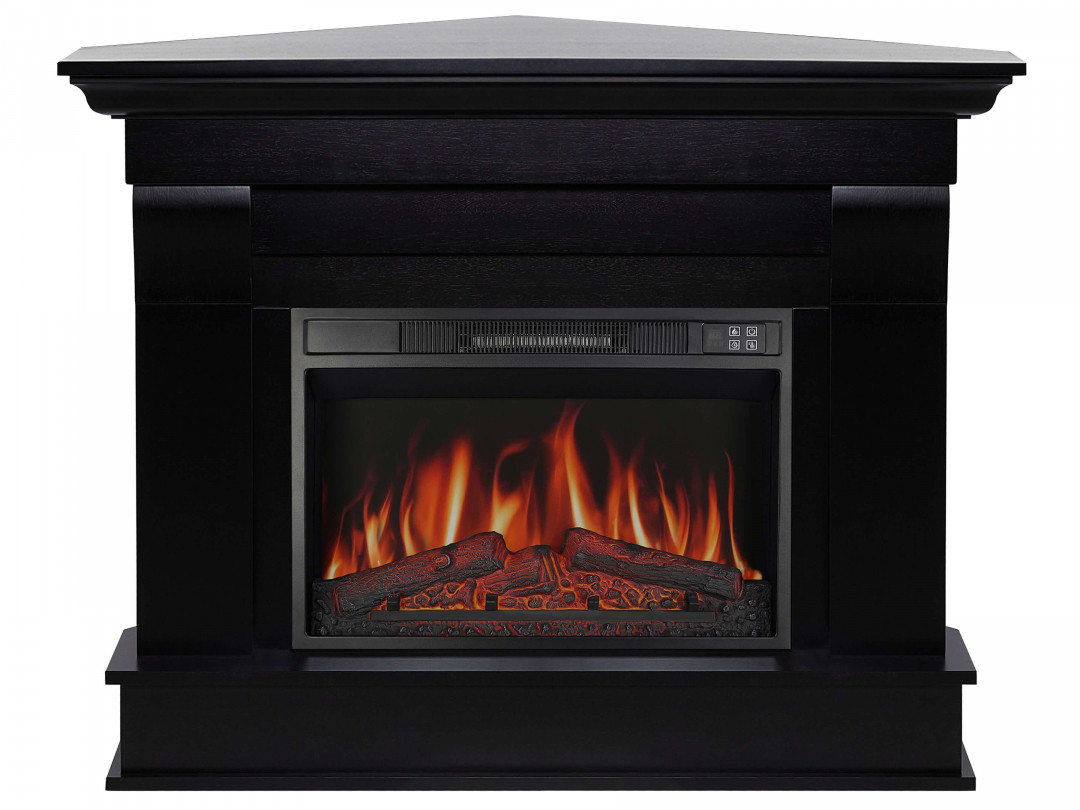 ПІдлоговий електрокамін з порталом кутовий з обігрівом ArtiFlame Albion Corner AF23S Венге (зі звуком)