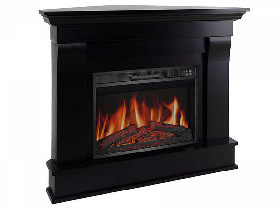 ПІдлоговий електрокамін з порталом кутовий з обігрівом ArtiFlame Albion Corner AF23S Венге (зі звуком), фото 2