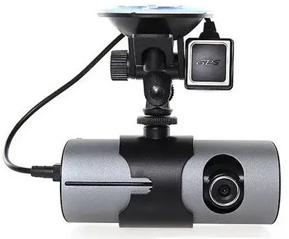 Car DVR R300 Відеореєстратор з двома камерами + GPS, фото 1