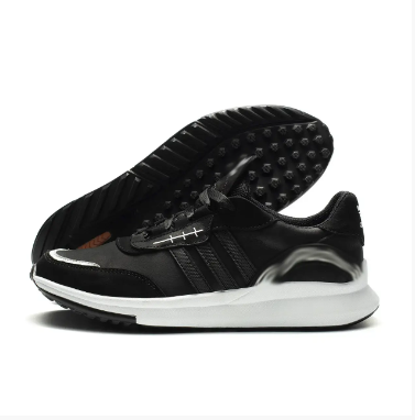 Чоловічі шкіряні кросівки Black, фото 1