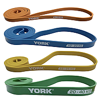 Набір гумок для фітнесу York Fitness (5-15 кг, 10-20 кг, 15-25 кг і 20-40 кг)