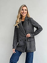 Піджак класичний жіночий із костюма на підкладці синтепон 80 розміри батал