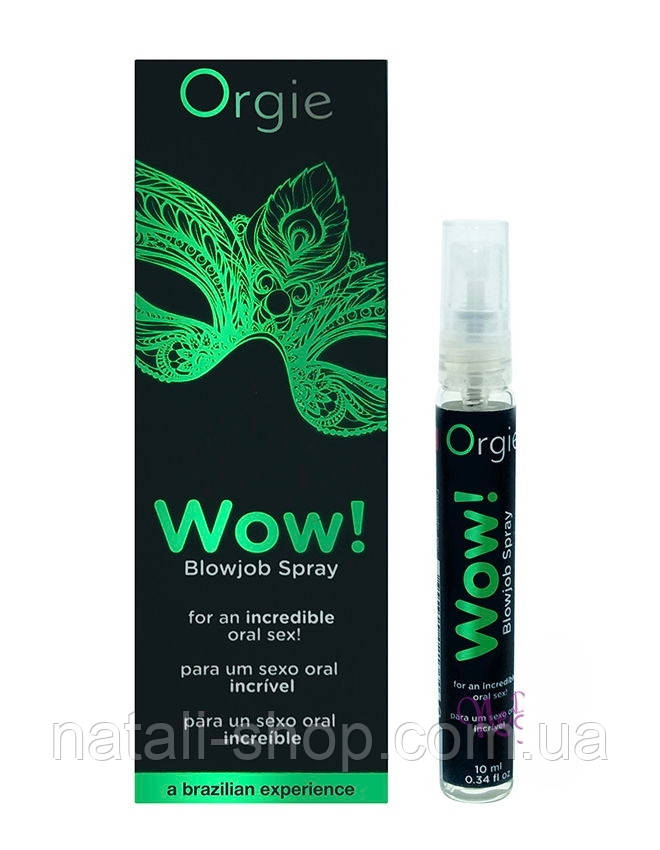 Спрей для мінету, для оральних ласк WOW! Blowjob spray, 10 мл, фото 1