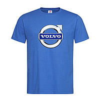 Синяя мужская/унисекс футболка Volvo Logo (15-13-3-синій)