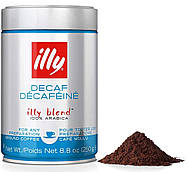 Оригінал! Кава мелена Illy Decaf (illy Decafeine illy без кофеїну illy deca illy decaffeinato illy decaffeinated) 250г Італія