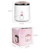 Баночний воскоплав SS-002A на 100 Вт. (400 мл) з керамічною чашею – для розігріву воску., фото 6