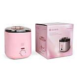 Баночний воскоплав SS-002A на 100 Вт. (400 мл) з керамічною чашею – для розігріву воску., фото 8