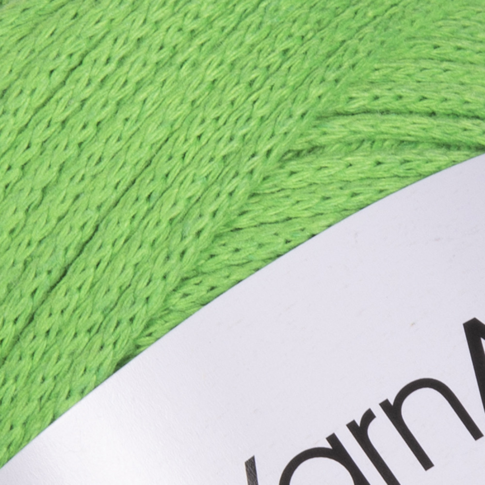 Хлопковый шнур плетеный YarnArt Macrame Cotton, Салат №802, (Янарт Макраме котон) 250 г, 225 м, нити для - фото 2 - id-p2102826161