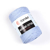 Хлопковый шнур плетеный YarnArt Macrame Cotton, Василек №760, (Янарт Макраме котон) 250 г, 225 м, нити для