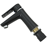 Пластиковий змішувач для умивальника чорний (ЧЕХІЯ), фото 3