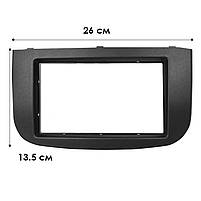 Перехідна рамка 7" Lesko для Mitsubishi Colt 2008-2012 (5085) Кольт 1 шт, фото 4