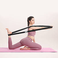 Набір гумок для фітнесу AOLIKES RB-3609 3 шт Green+Pink+Violet 6 шт., фото 5