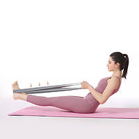 Набір гумок для фітнесу AOLIKES RB-3609 3 шт Green+Pink+Violet 6 шт., фото 6