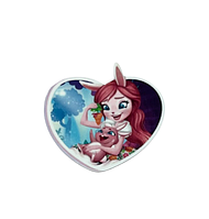 Серединка для бантиків (кабашон-пластик)-Герої Енчантімалс, (зайчик), 3,7 см, шт, Різнокольоровий