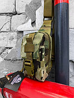 Военная поясная сумка Silver Knight камуфляжная сумка однолямочная водоотталкивающая для ВСУ Мультикам prp