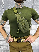 Военная поясная сумка Silver Knight камуфляжная сумка однолямочная водоотталкивающая для ВСУ Олива prp