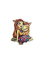 Серединка для бантиків-Герої Енчантімалс, (жираф), 3,5*4,2 см. шт, Різнокольоровий