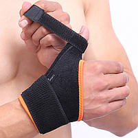 Бандаж ортез AOLIKES A-1670 Right back + orange на зап'ястку та великий палець 13 шт., фото 2